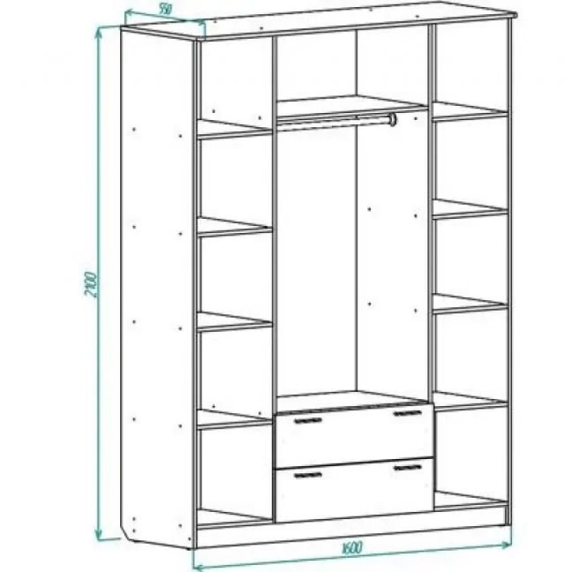 Шкаф 1600 Распашной Москва Купить